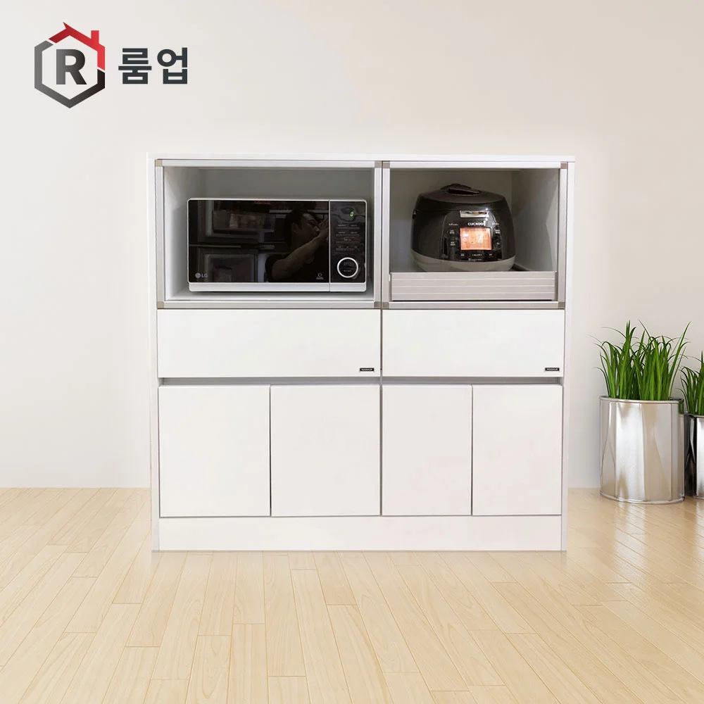 [무료설치]전자렌지수납 밥솥장 렌지장 주방수납장